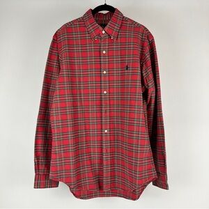 Ralph Lauren Red Plaid Casual Button Down Shirt